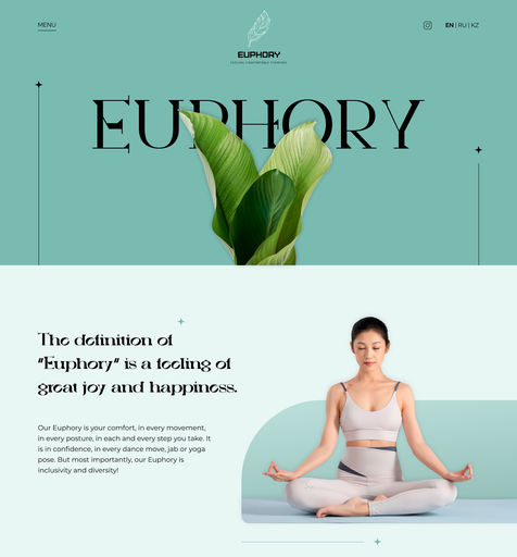 Сайт компании Euphory  Сайт под ключ